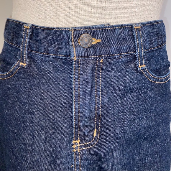 Club Monaco dark denim jean mini skirt LIKE NEW size 6 - Picture 2 of 7